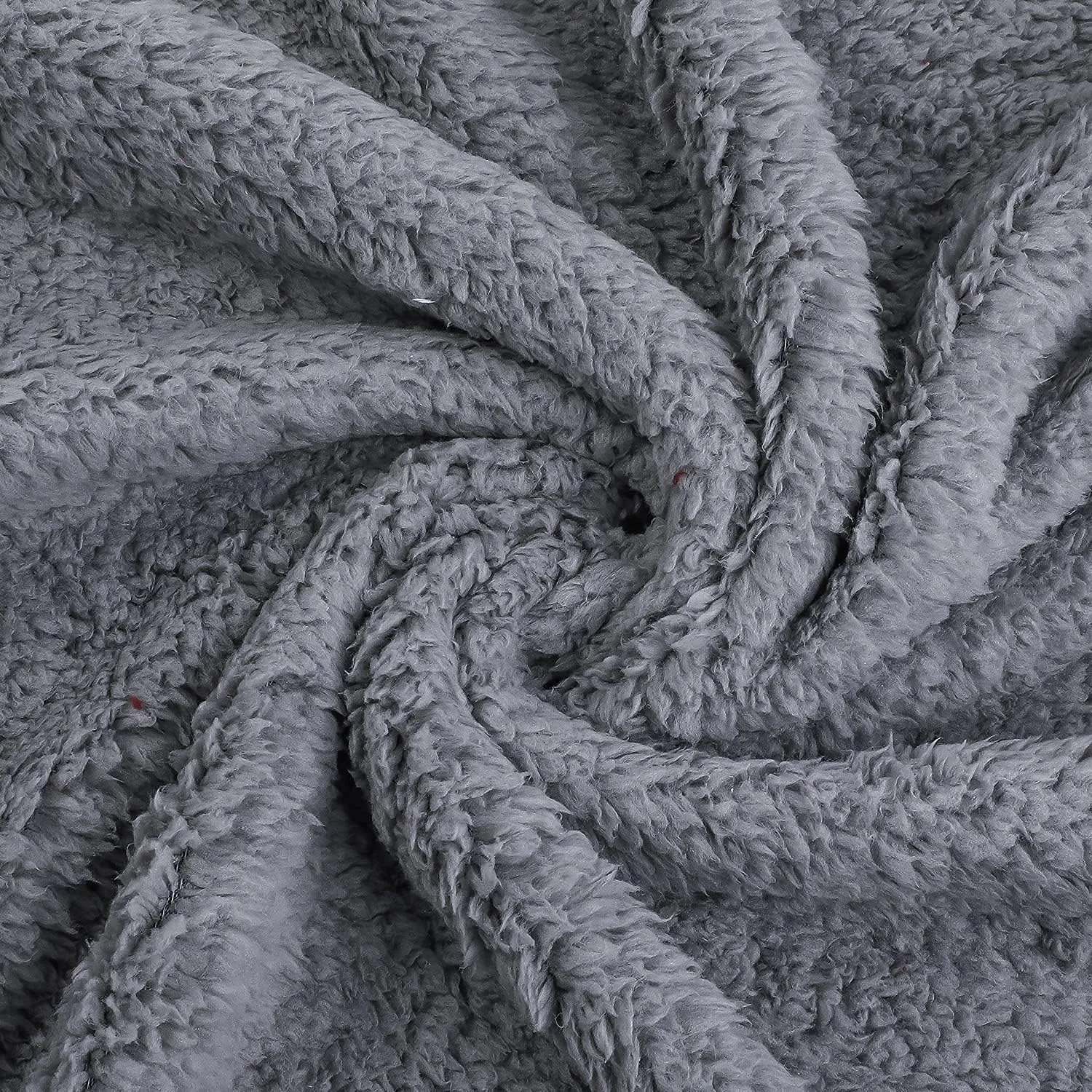 2 Pack Dog Blanket for Medium Size Dogs & Cats Soft Sherpa Fleece Pet Blanket Throw for Sofa, Couch Thick Durable Pet Bed Cover, Floor Mat(Medium (3240"), Grey Blanket)