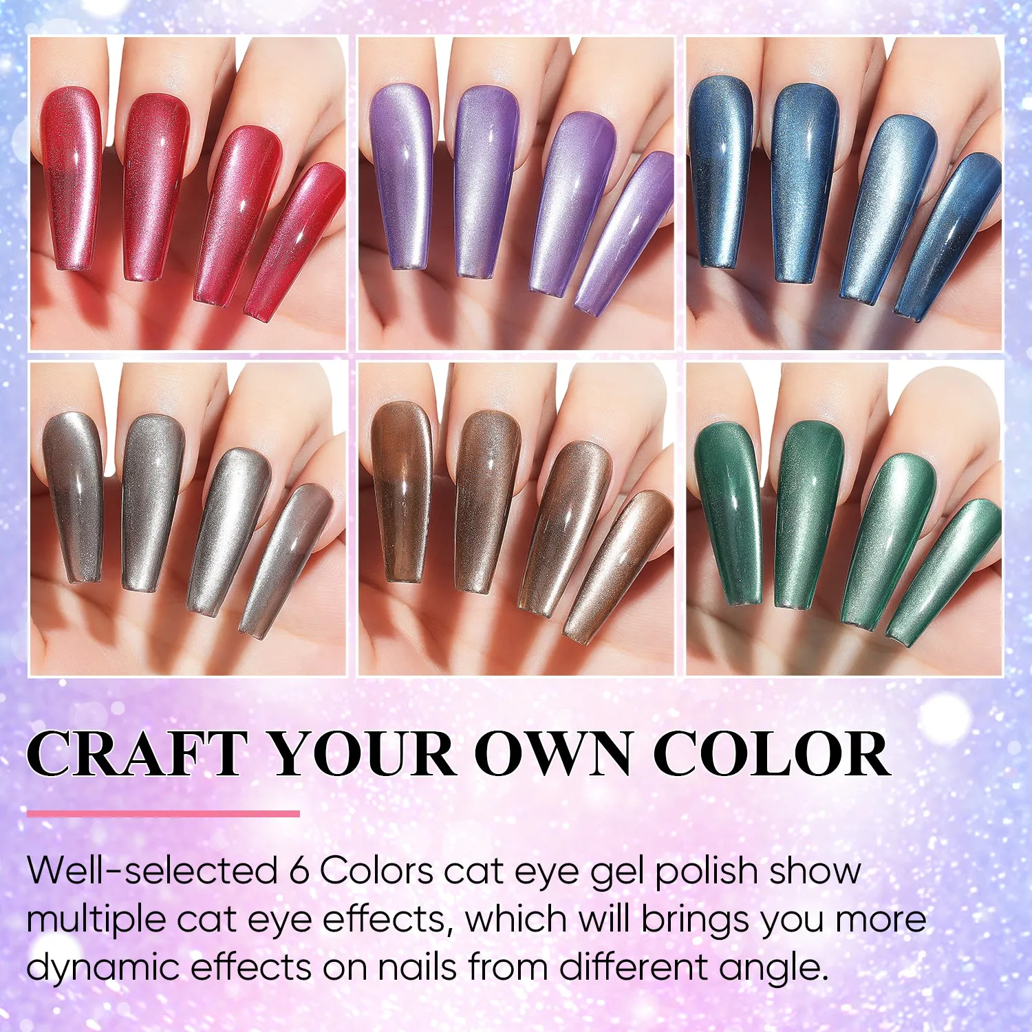 Aimeili Cat Eye Gel Polish (SET6-60_8ML)