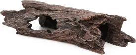 AQUA KT Reptile Hideout Tree Trunk Hollow Log Cork Bark for Lizard Bearded Dragon Snake Chameleon Hermit Crab Leopard Gecko Terrarium Habitat Decoration