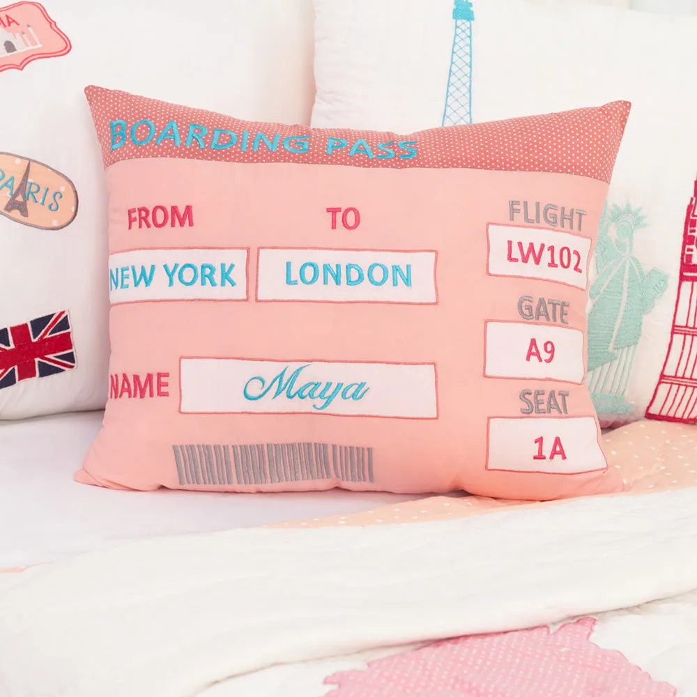 Around The World (Pink) Kids Bedding Set, Ages 3 to 15