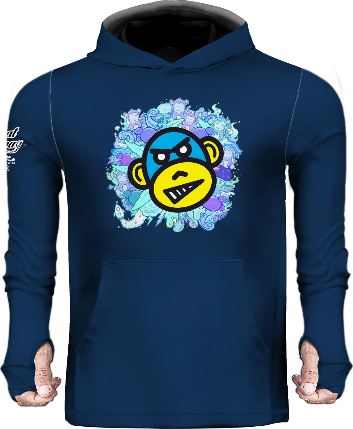 Brass Monkey 2023 Navy Sun Hoodie