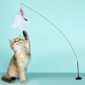 Cat Toys | Powerful Suction Cup Handheld Teaser Wand
