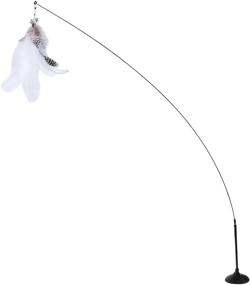 Cat Toys | Powerful Suction Cup Handheld Teaser Wand