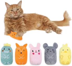 Catnip Toys for Indoor Cats - Kitten Toys with Crinkle Paper, Set of 5