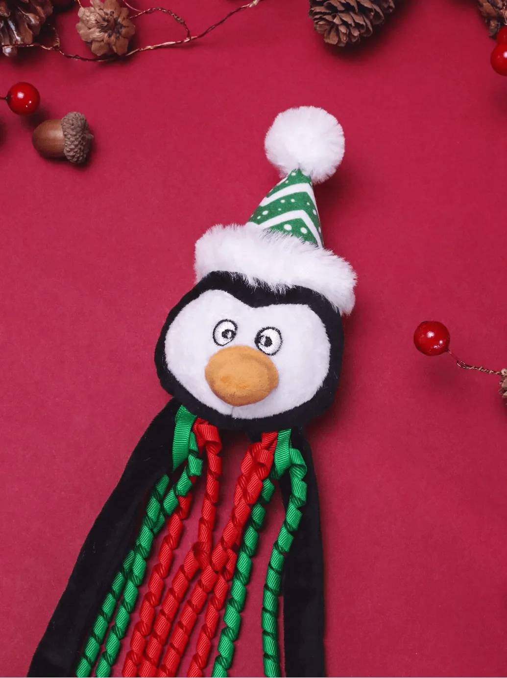Christmas Penguin Style Cat Teaser Toy