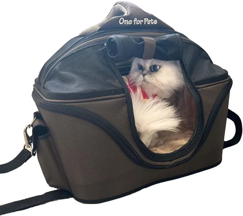 Deluxe Cozy Dog Cat Carrier, Mini, Red, Airplane Approved Size