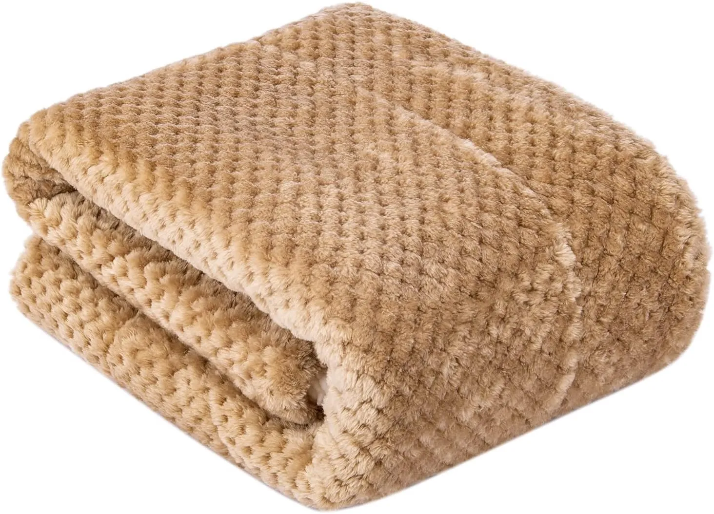 DG-Mocha Fuzzy Dog, Cat & Pet Blanket - Warm & Soft Plush Fleece Receiving Blanket for Dog Bed, Cat Bed, Couch, Sofa, Travel & Outdoor, Camping (24" x 32")