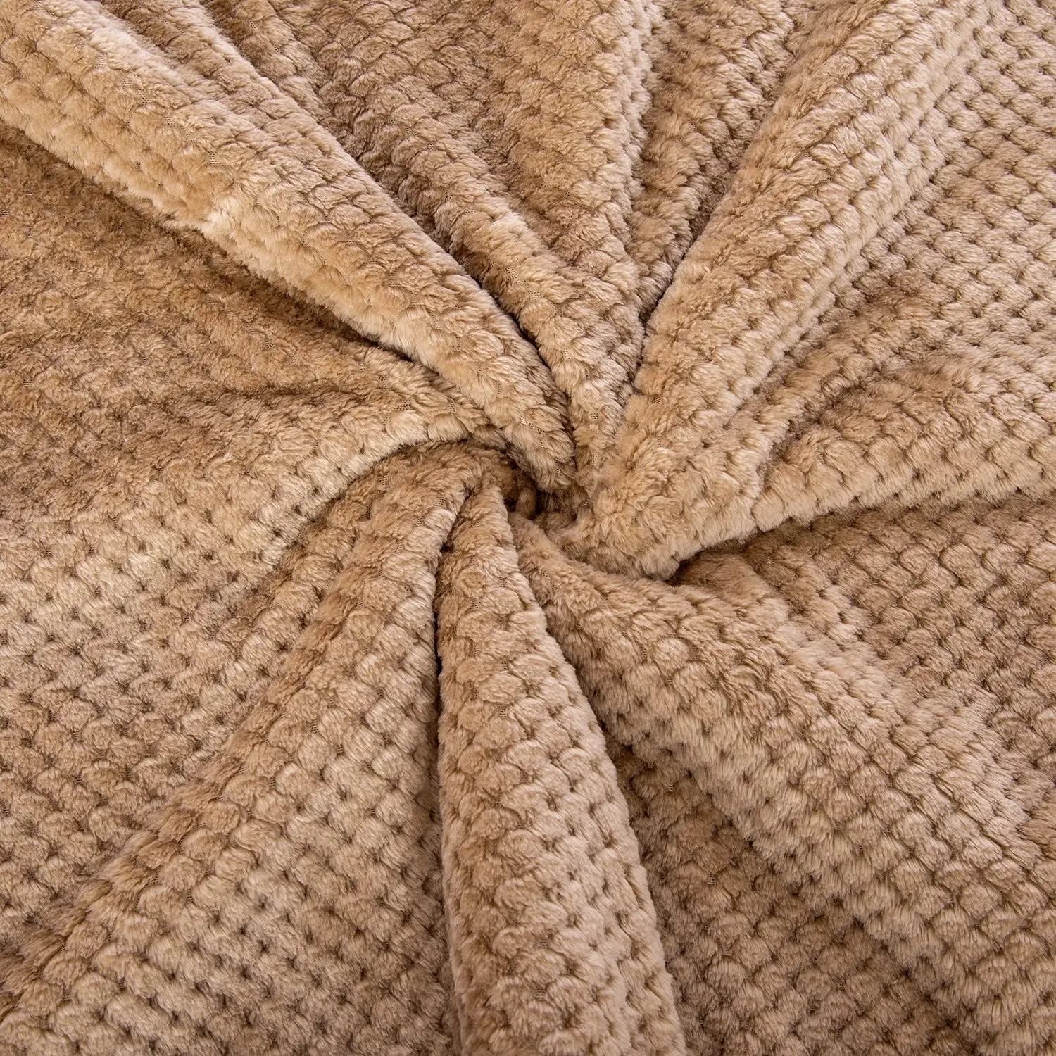 DG-Mocha Fuzzy Dog, Cat & Pet Blanket - Warm & Soft Plush Fleece Receiving Blanket for Dog Bed, Cat Bed, Couch, Sofa, Travel & Outdoor, Camping (24" x 32")