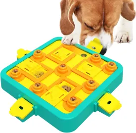 Dog Puzzle Toy Mental Stimulation - Dogs Food Puzzles Toys, Dog Treat Puzzle Feeder (Blue-Advanced)