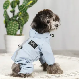 Dog Raincoat Four-Legs Waterproof Reflective Dog Hoodie Coat  Jumpsuit Raincoats