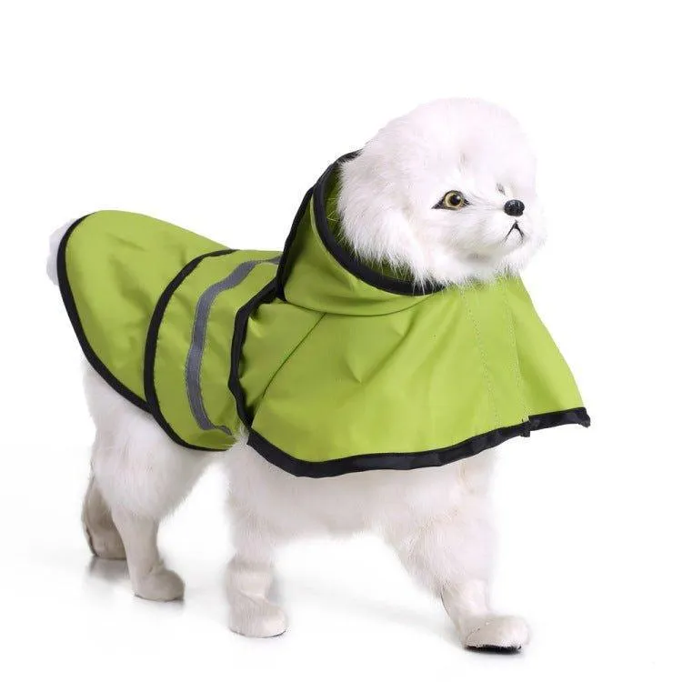 Dog Raincoat Hooded Slicker Poncho