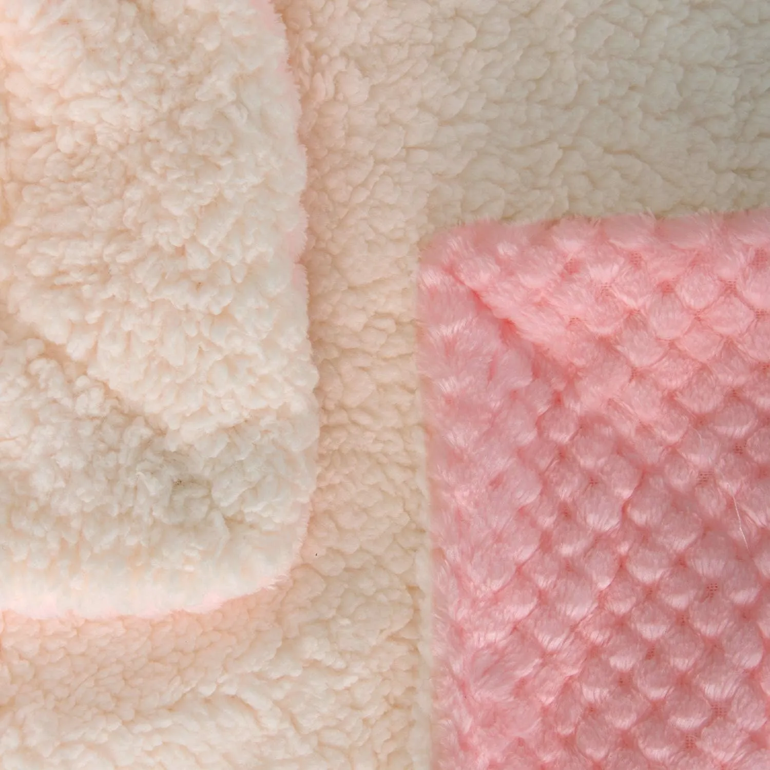 DW Plush Fleece Receiving Blanket for Dog, Cat, Pet - Warm & Soft, Couch, Sofa, Travel & Outdoor, Camping (24" x 32"), Baby Pink