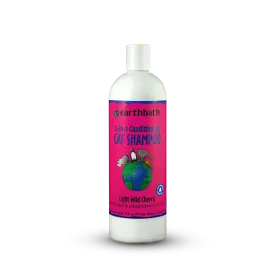Earthbath 2-in-1 Conditioning Shampoo for Cats, Light Wild Cherry 16oz