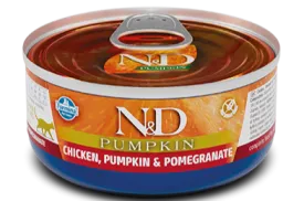 Farmina N&D Pumpkin Chicken & Pomegranate Recipe, Wet Cat Food, 2.5-oz Case Of 24