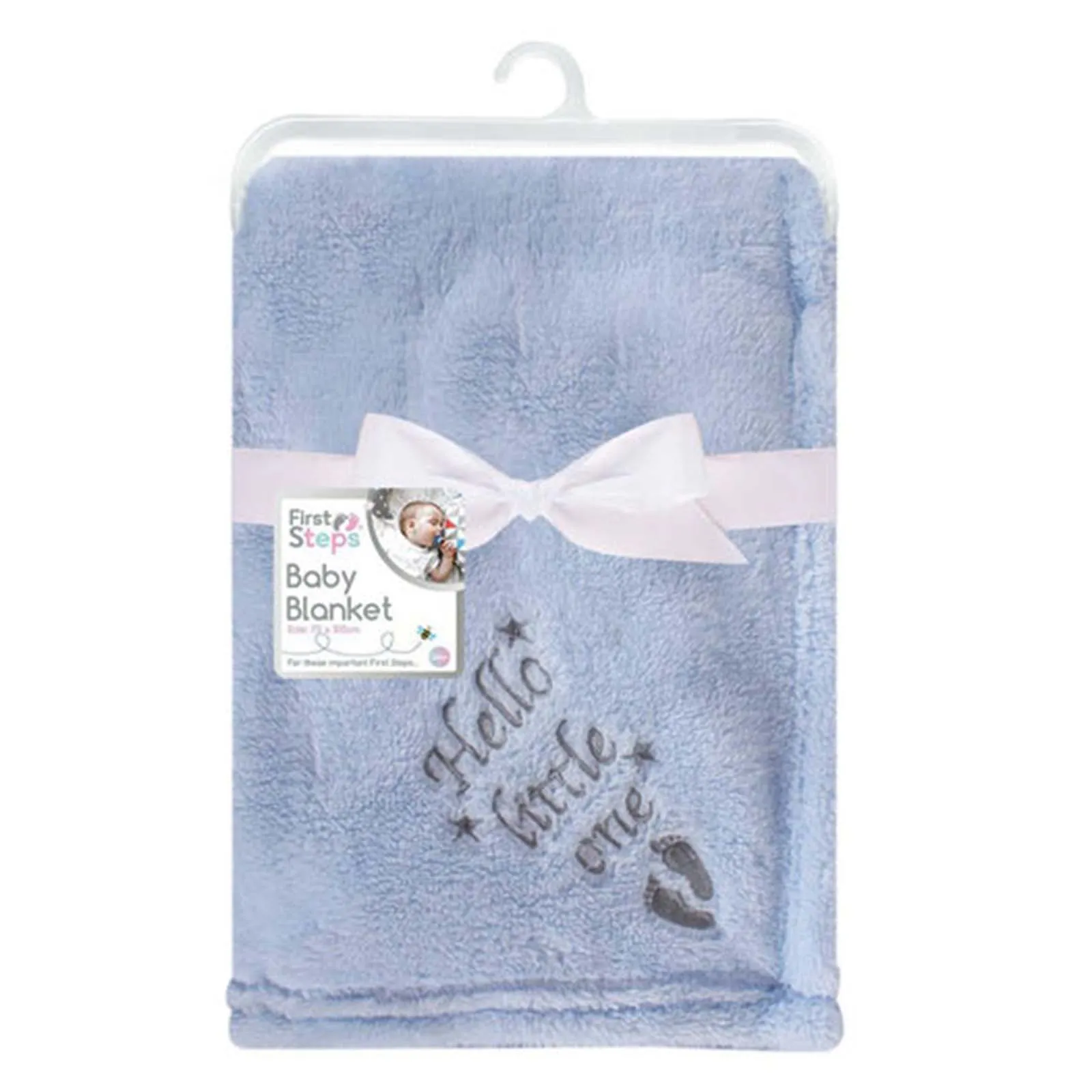 First Steps Baby Blanket Blue