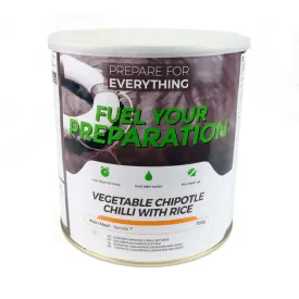 Fuel Your Preparation Freeze Dried Vegetable Chipotle Chili Rice 25 Year Tin