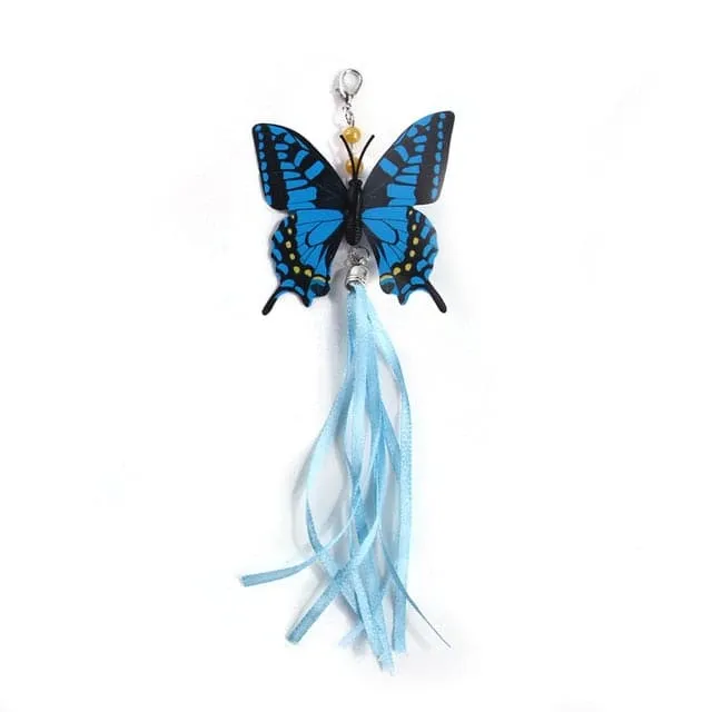 Funny Simulation Bird Interactive Cat Toy with Super Suction Cup Feather Bird for Kitten Play Chase Exercise Cat Toy Supplies