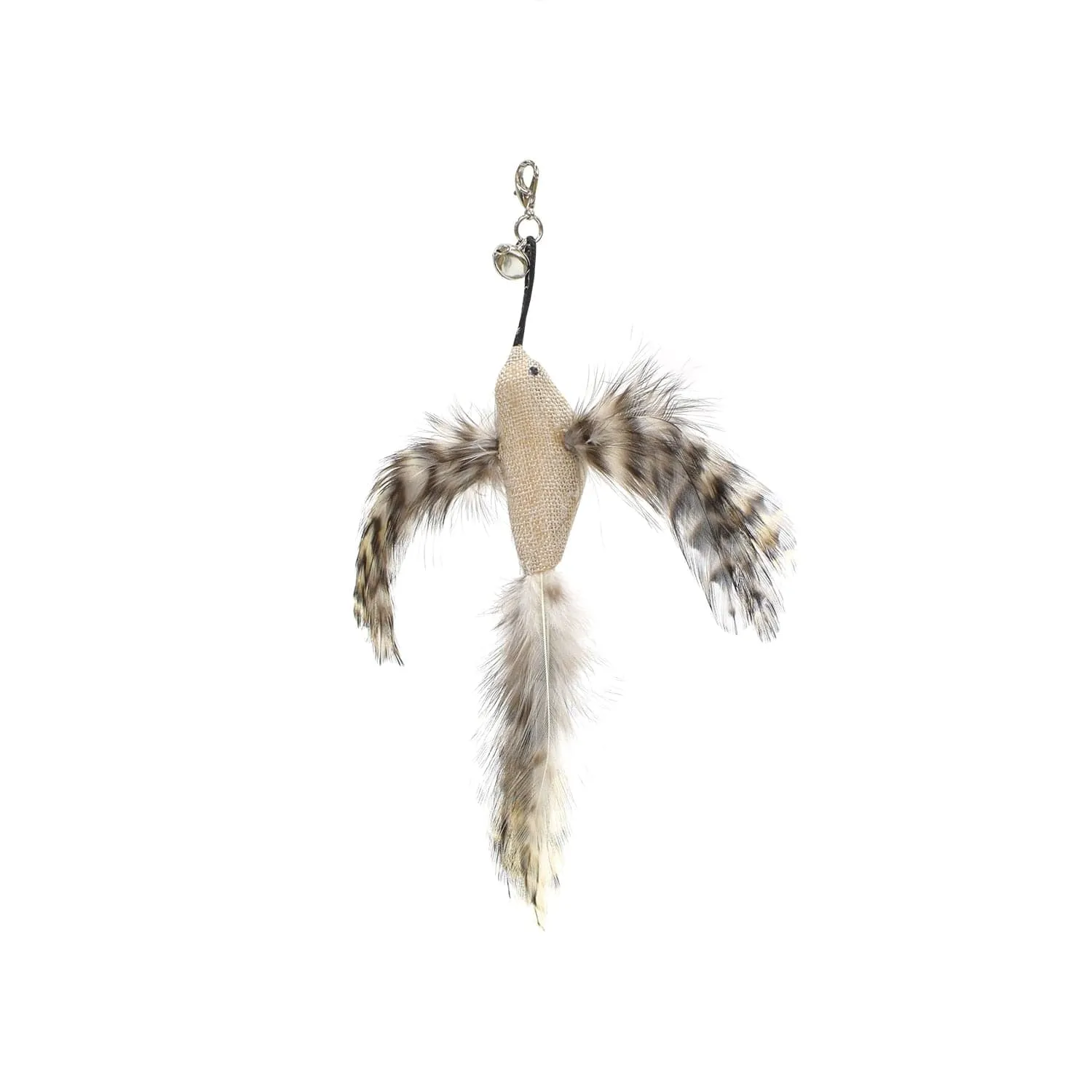Funny Simulation Bird Interactive Cat Toy with Super Suction Cup Feather Bird for Kitten Play Chase Exercise Cat Toy Supplies