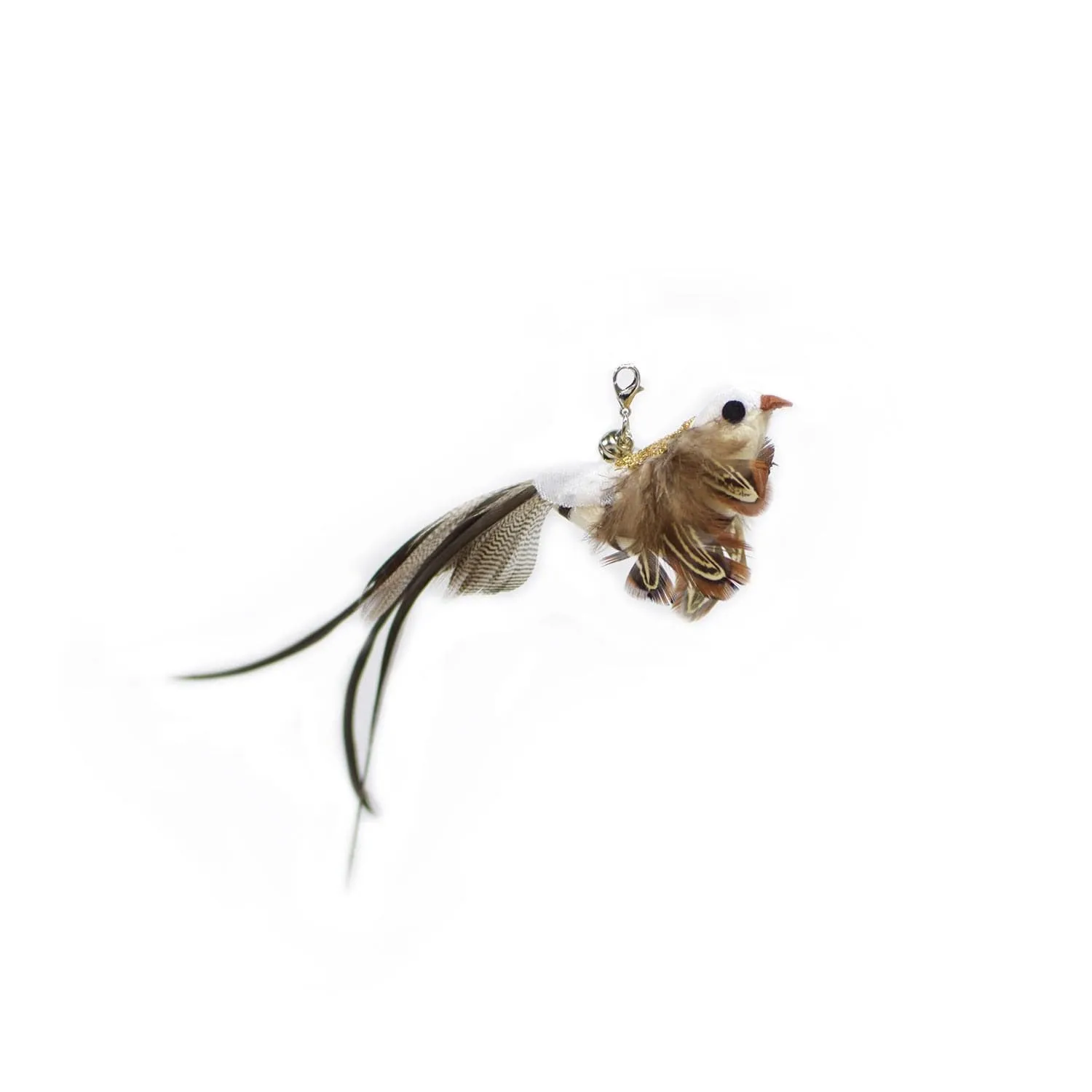 Funny Simulation Bird Interactive Cat Toy with Super Suction Cup Feather Bird for Kitten Play Chase Exercise Cat Toy Supplies