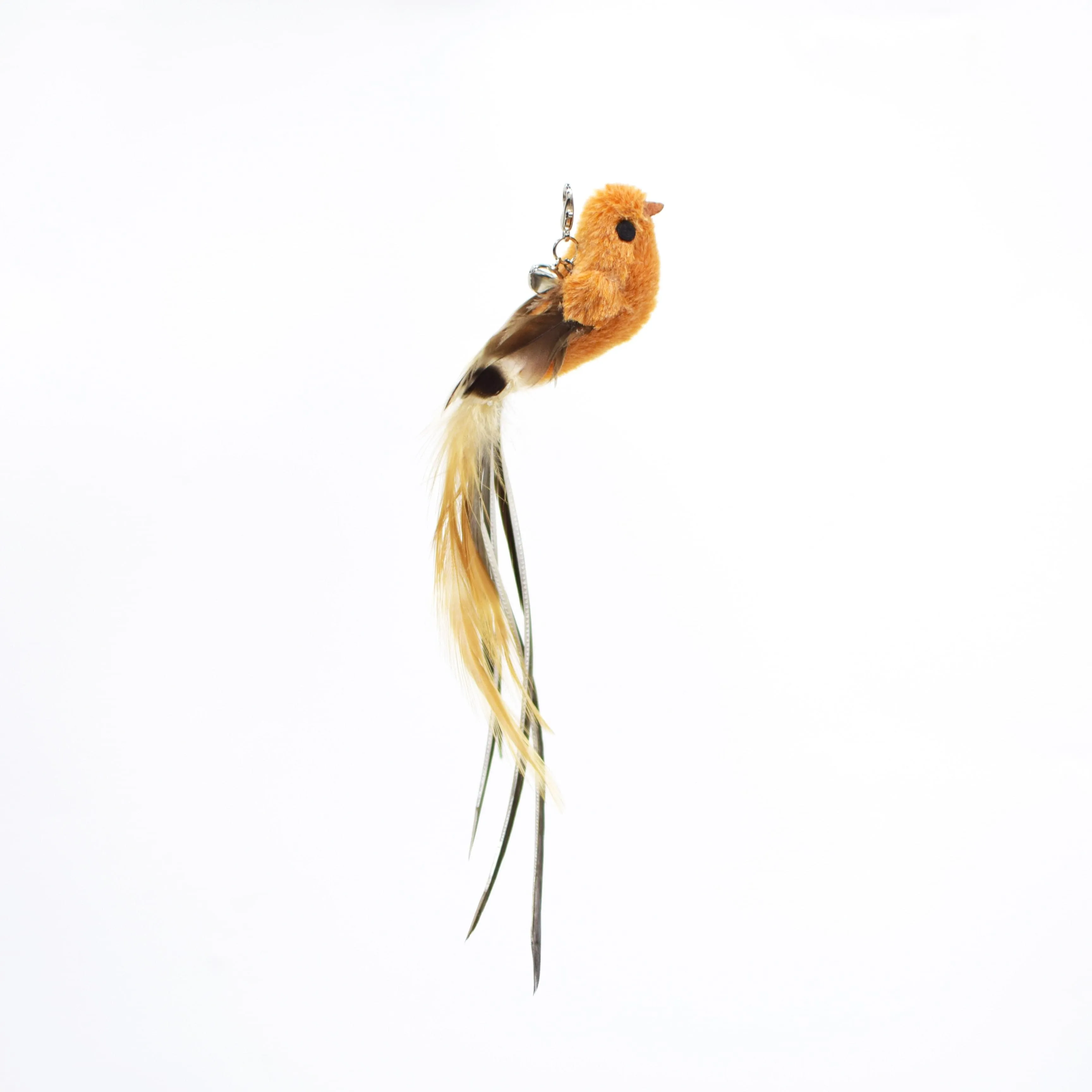 Funny Simulation Bird Interactive Cat Toy with Super Suction Cup Feather Bird for Kitten Play Chase Exercise Cat Toy Supplies