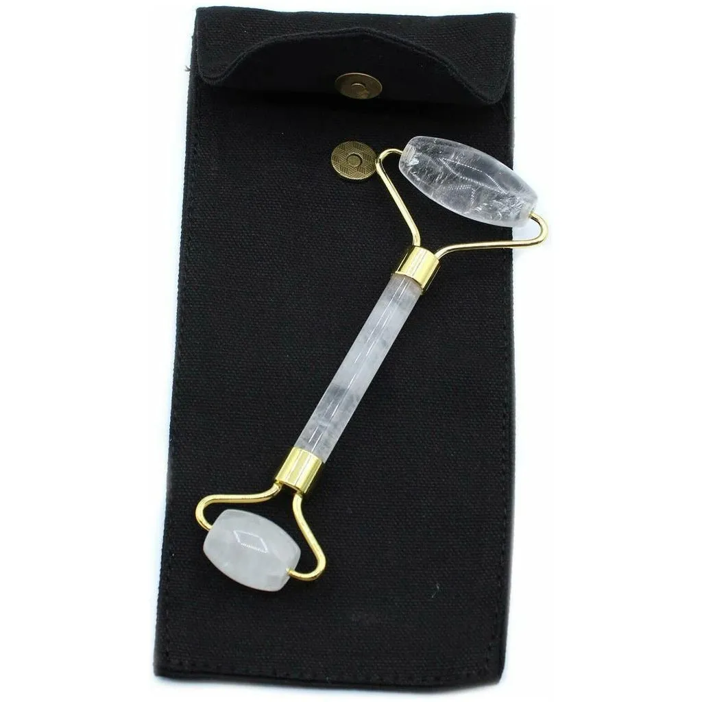 Gemstone Skincare Face Roller - 5 Designs with Pouch -Gem Roller For Face