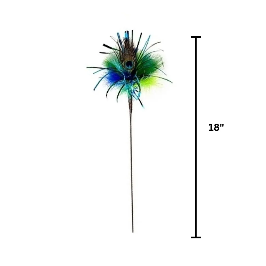 Go Cat 18" Peacock Sparkler Cat Toy