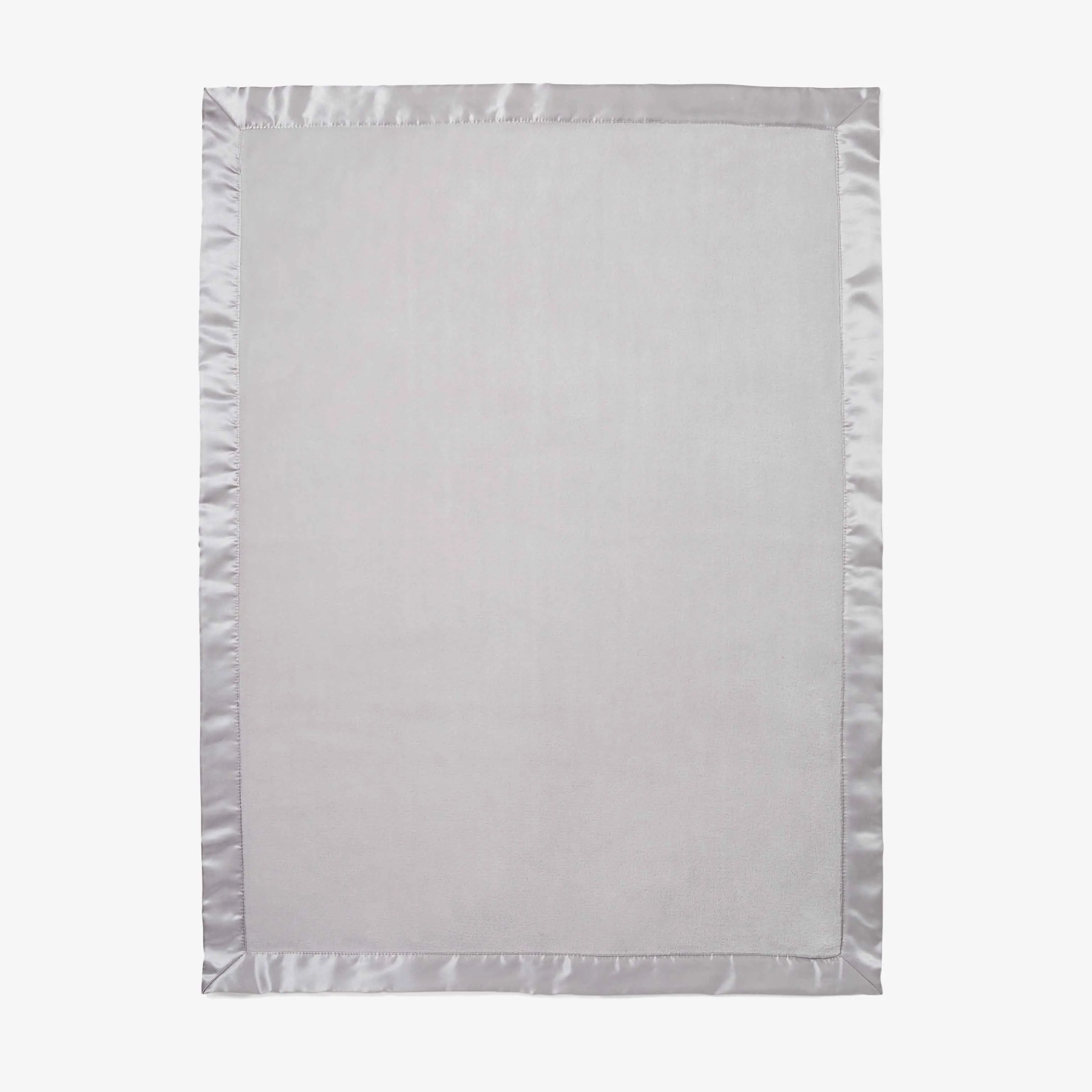 Gray Coral Fleece Baby Stroller Blanket