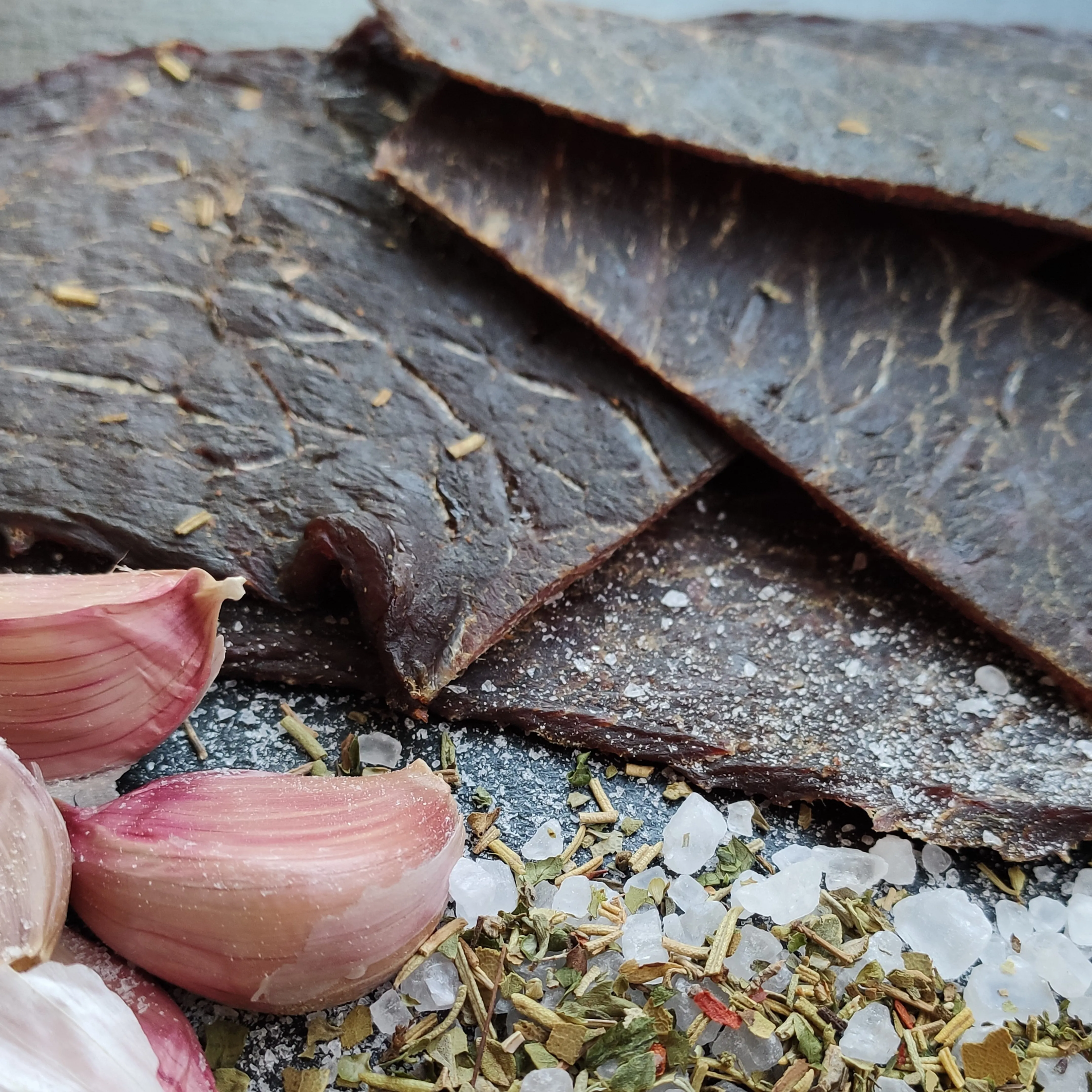 Halal Beef Jerky - Knoblauch