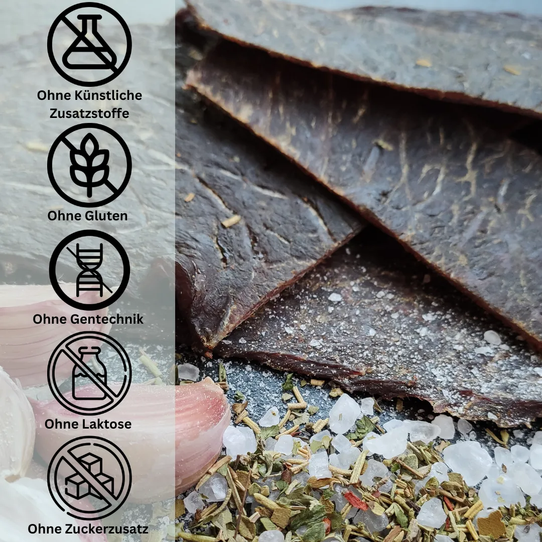 Halal Beef Jerky - Knoblauch