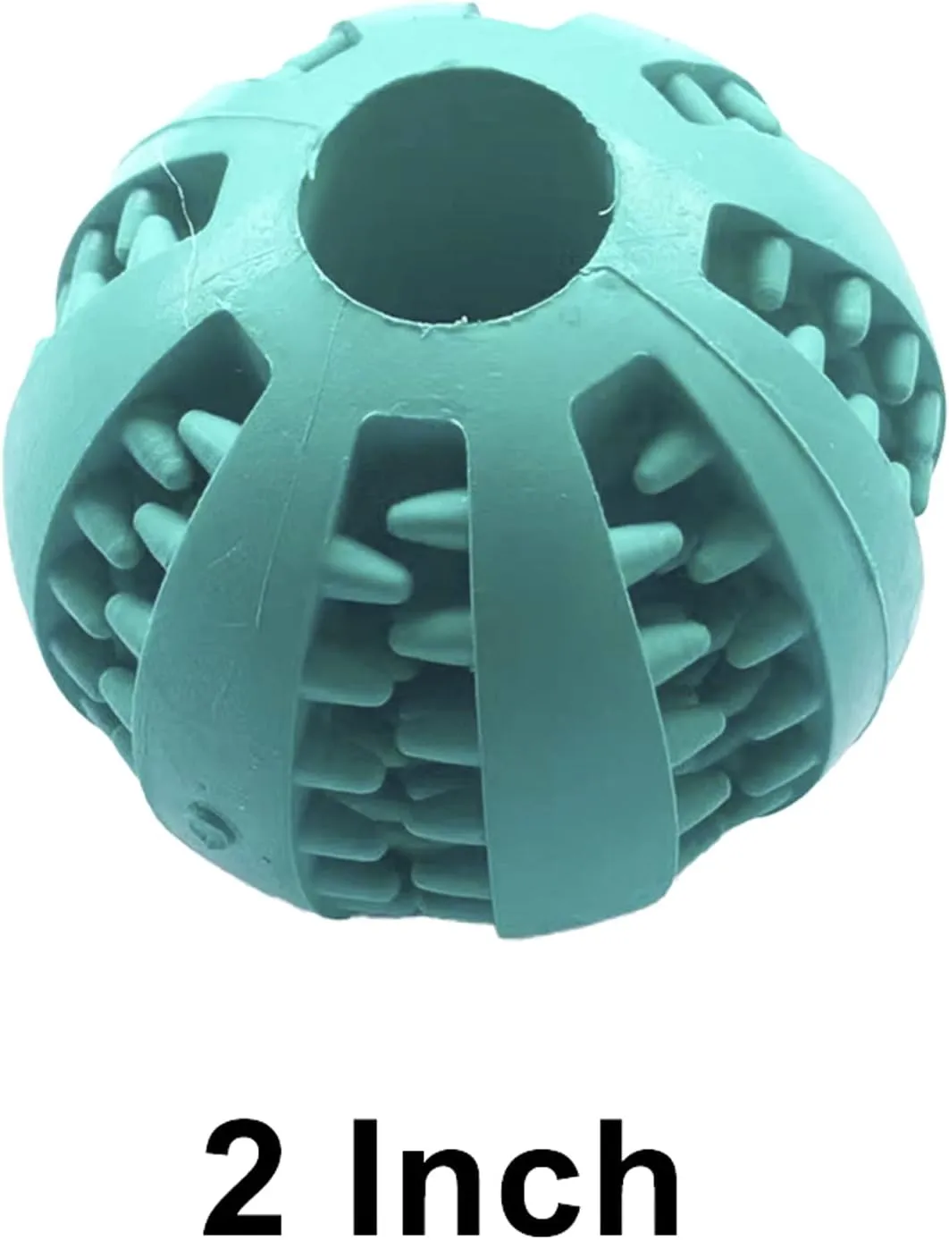 Jalousie Dog Puzzle Balls Dog Treat Dispensing Balls Non-Toxic Natural Rubber Dog Chew Toys for Puppy Pet Dog Teething Puzzle Playing Treat Dispenser Rope Balls (Small - 4 Pack)