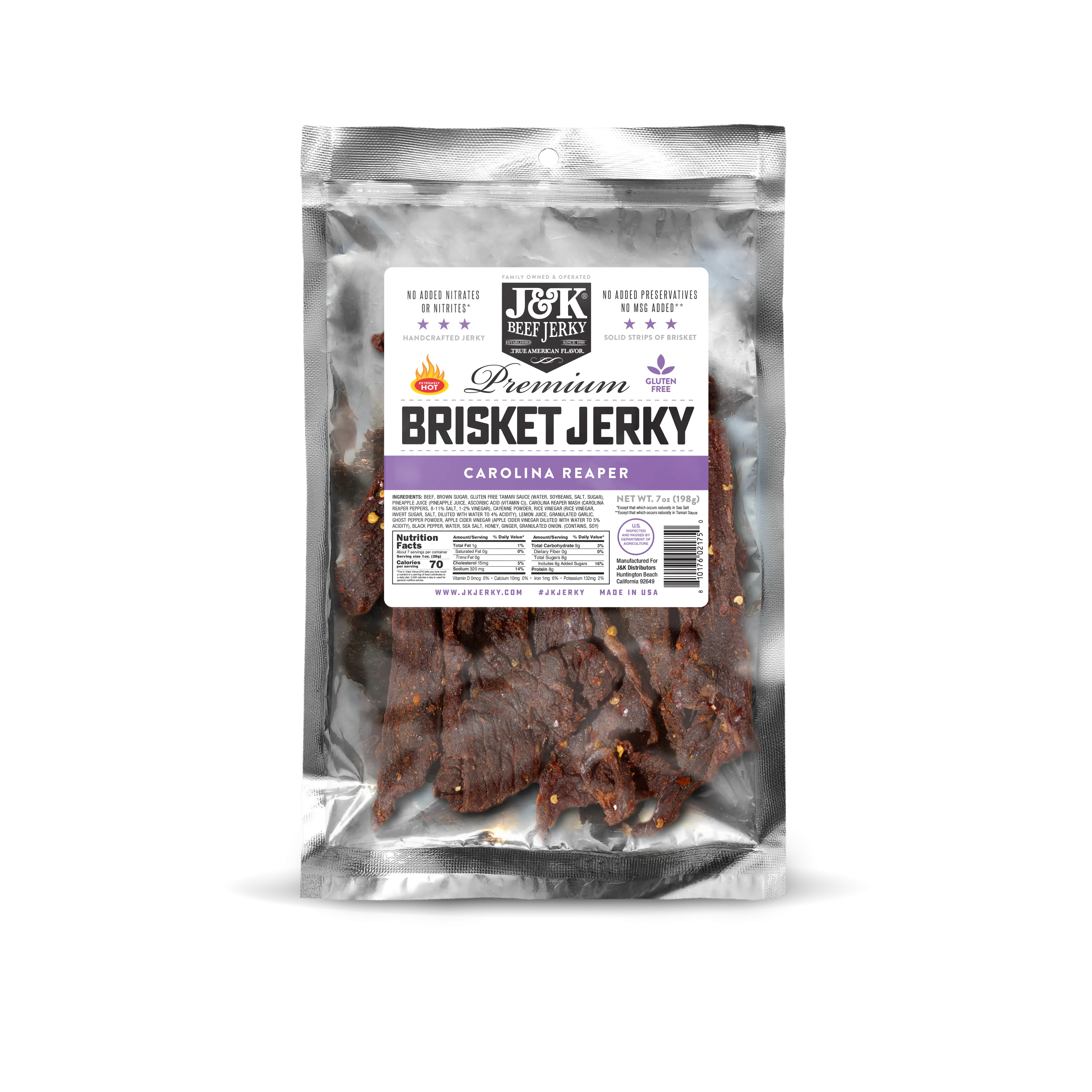 J&K Beef Brisket - Carolina Reaper Flavor