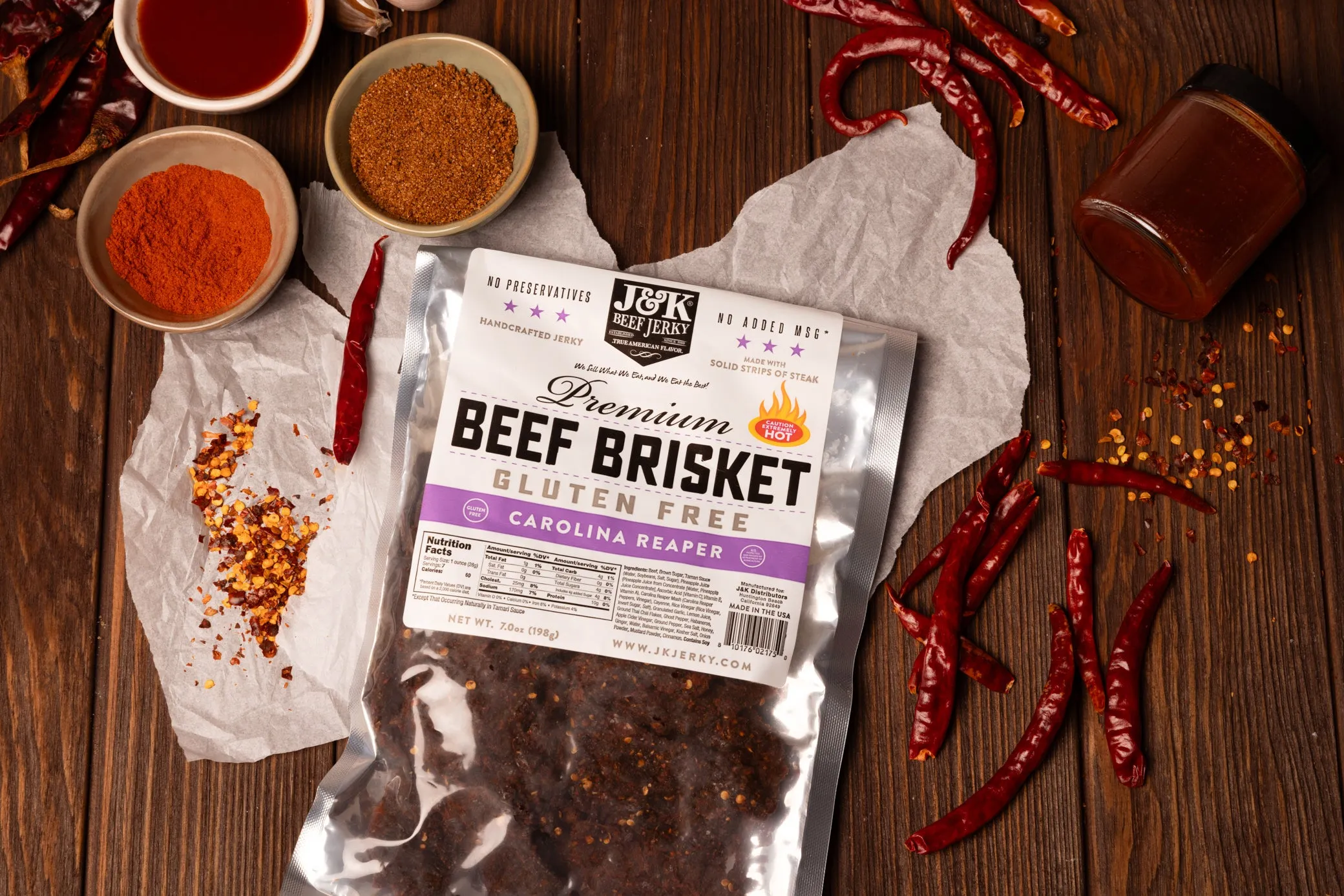 J&K Beef Brisket - Carolina Reaper Flavor