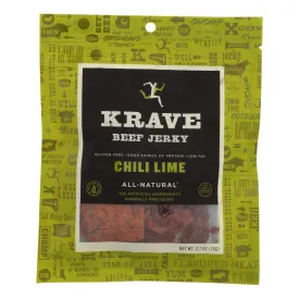 Krave Chili Lime Beef Jerky 8 Pack - 2.7 Oz.