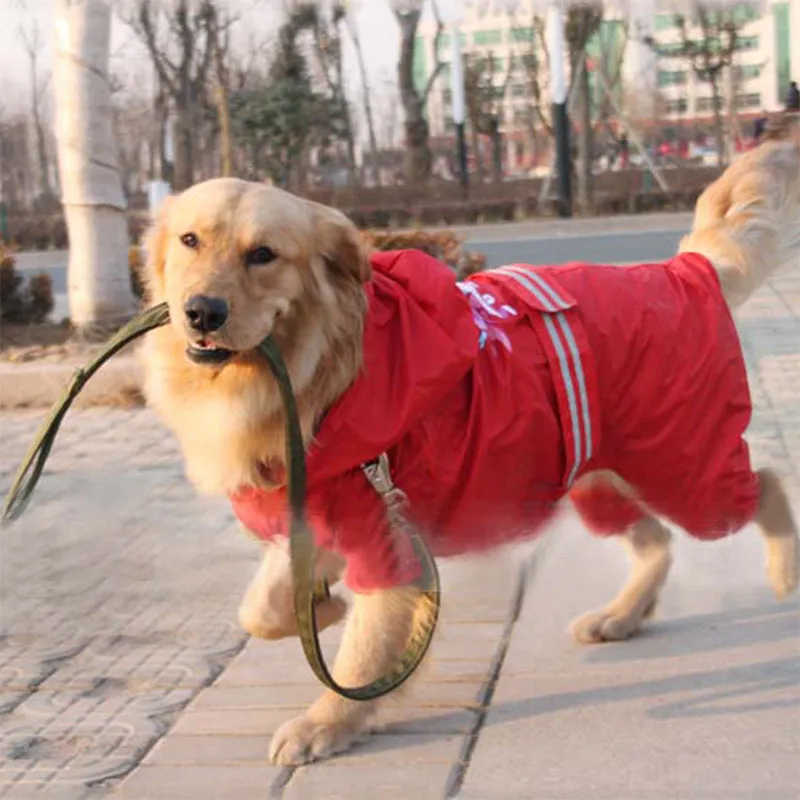 Large Breed Dog Raincoat Hoodie Poncho Jumper Vest Pet clothes