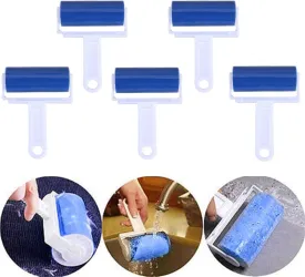Lint Roller, Reusable Washable Lint Roller Sticky Lint Remover Pet Hair Remover Cleaner for Clothes, Pet Hairs, Carseats (6 Pack)