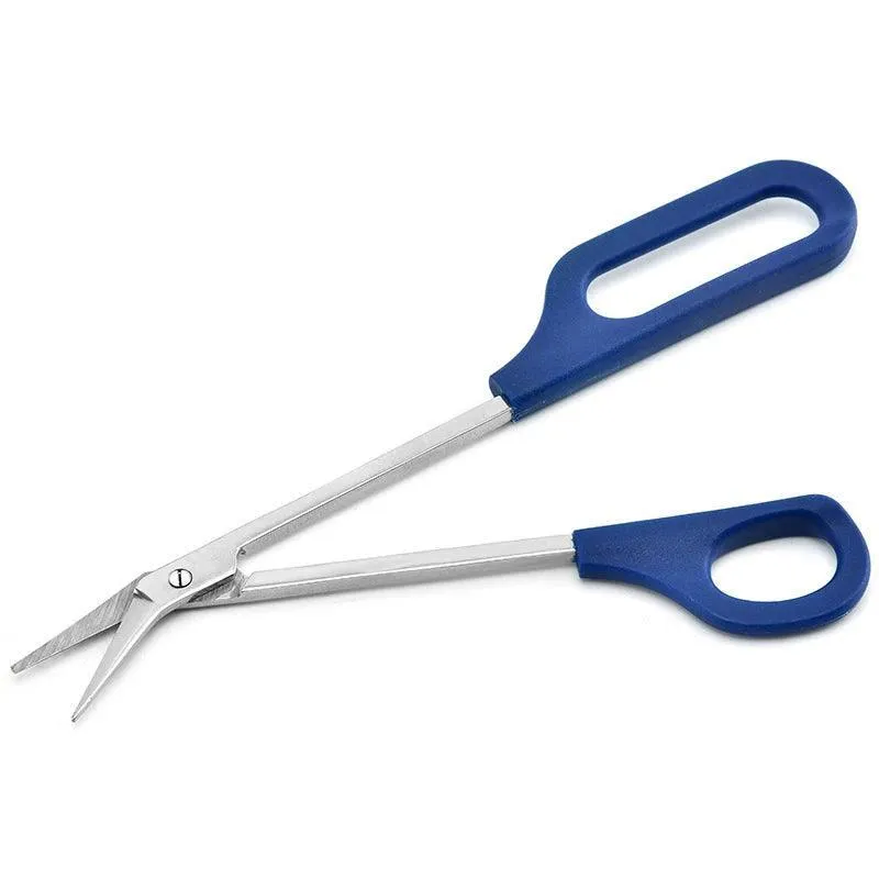 Long Reach Toenail Scissors, 7.87in Extended Reach, Ergonomic Grip, Sharp Stainless Steel Blades, Durable