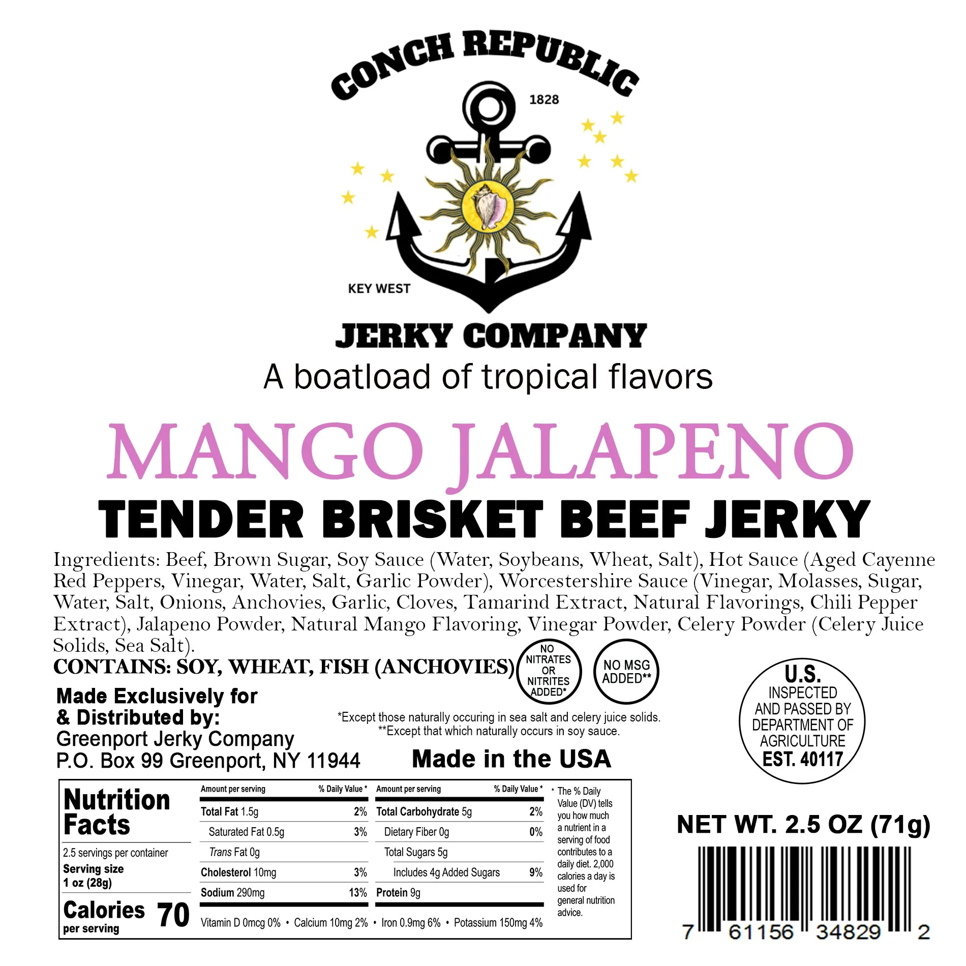 MANGO JALAPENO BEEF JERKY