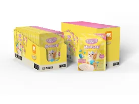 Moochie Kitten Tuna With Topping Calamari Mousse 12X70G. Pouch