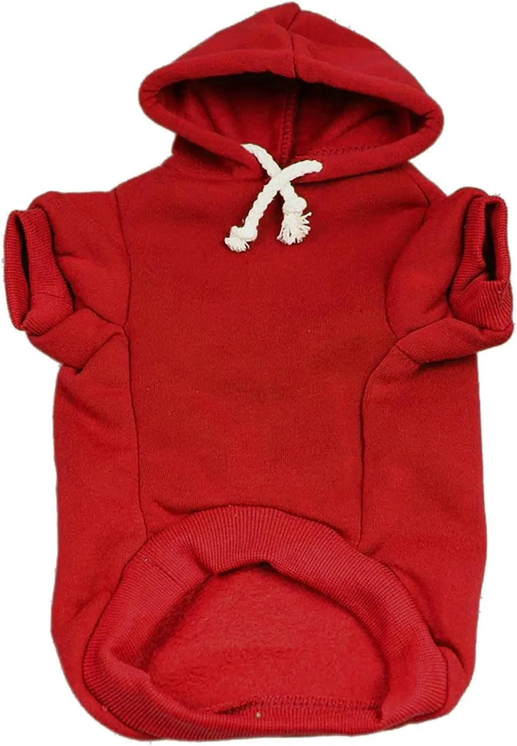My Mom is Single Dog Hoodie Fleece Lined Pullover Sweatshirt with Leash Hole (Red, 6X-Large 115)