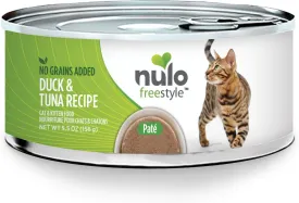Nulo Freestyle Grain-Free Duck & Tuna Recipe 5.5-oz, Wet Cat Food, Case Of 24