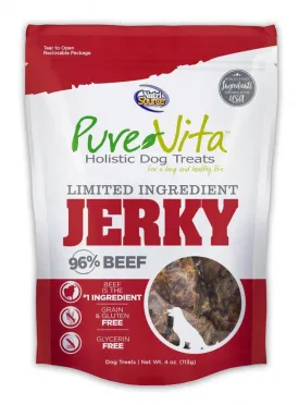 NutriSource® PureVita™ Limited Ingredient 96% Beef Jerky Holistic Dog Treats