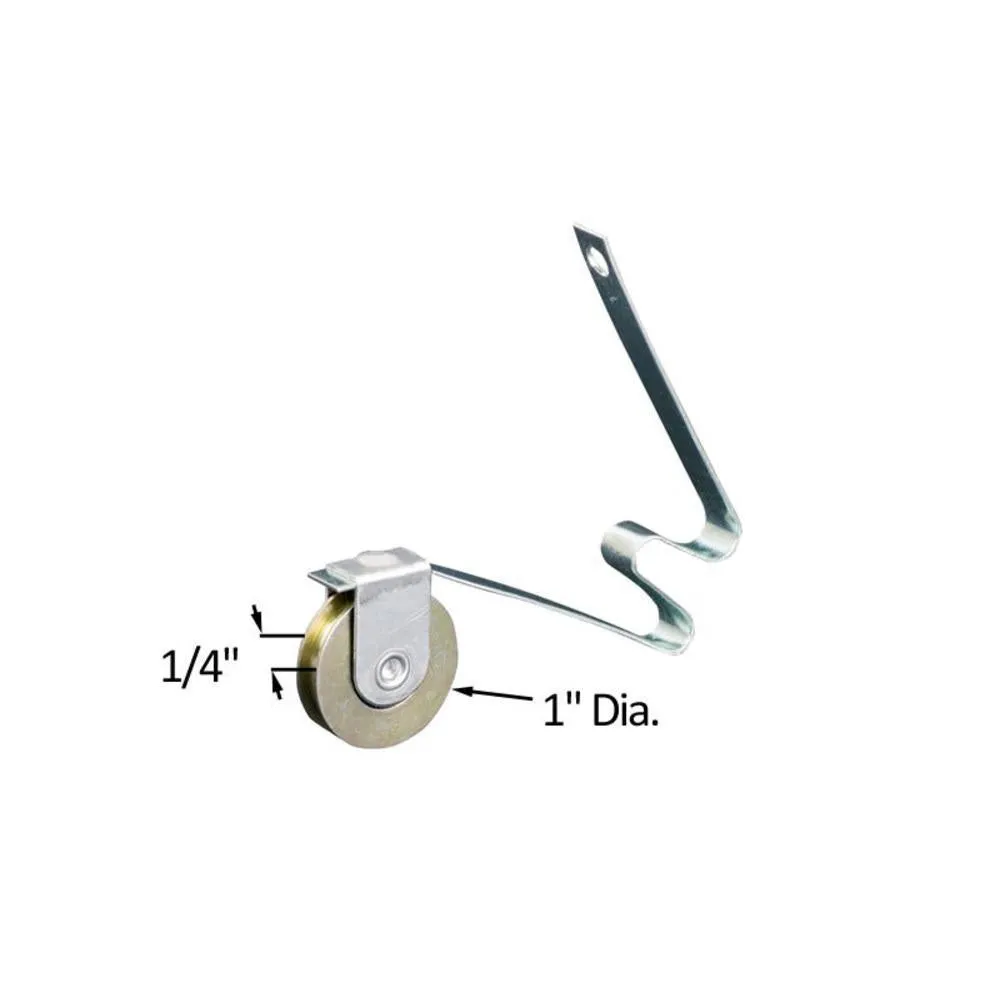 Patio Screen Door 1" Steel Ball-Bearing Center Groove Spring Tension Roller
