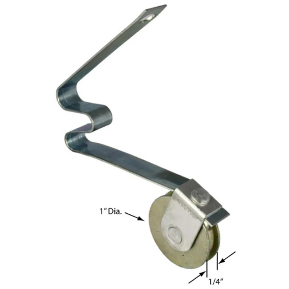 Patio Screen Door 1" Steel Ball-Bearing Center Groove Spring Tension Roller