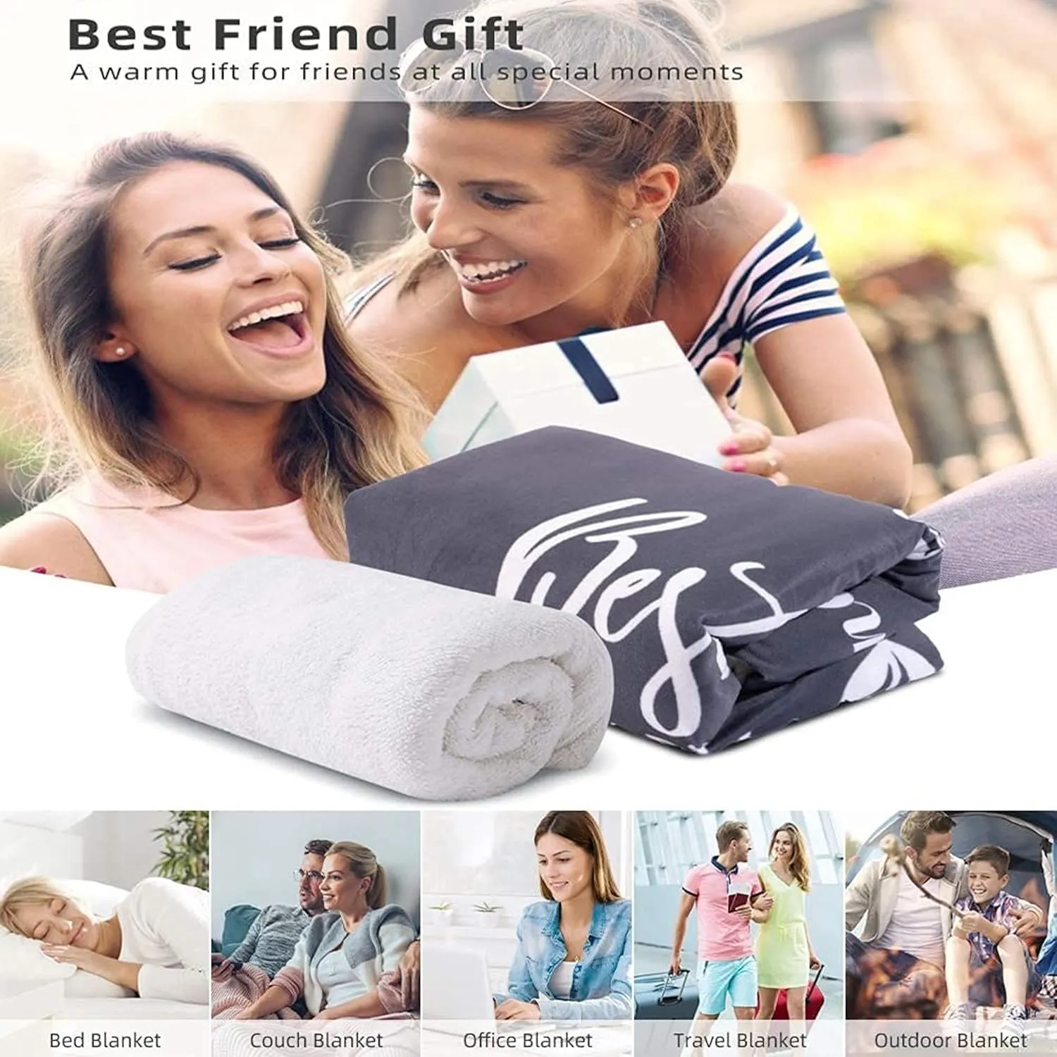 Personalized Photo Throw Blanket - Personalized Dog Blanket Paws Name and Love Heart for Kids/Adults/Family, Birthday Christmas Souvenir Gift 30"x40" for Toddlers Pets