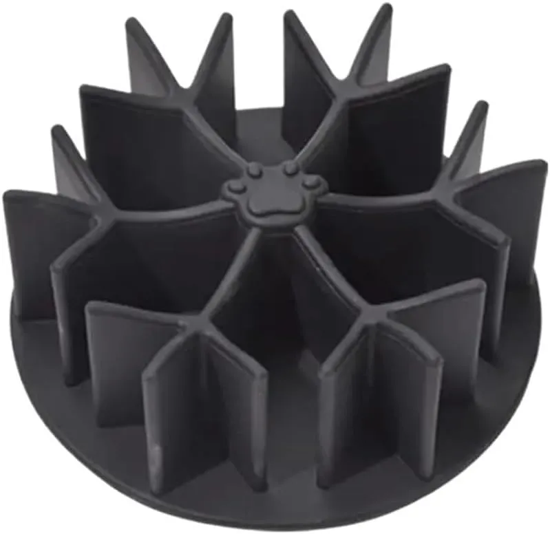 Pet Feeding Bowls Dog Insert Food Grade Silicone Slow Feeder Feeder(Black l)