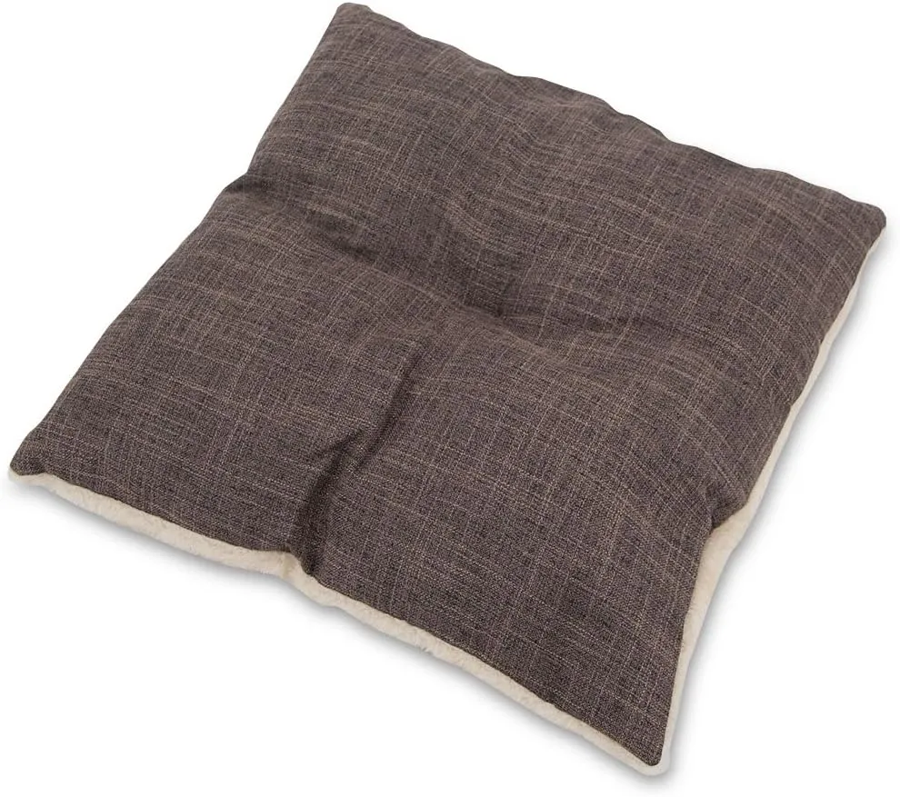 Pet Tent-Soft Bed for Dog and Cat by Best Pet Supplies - Brown Linen, 16" x 16" x H:14"