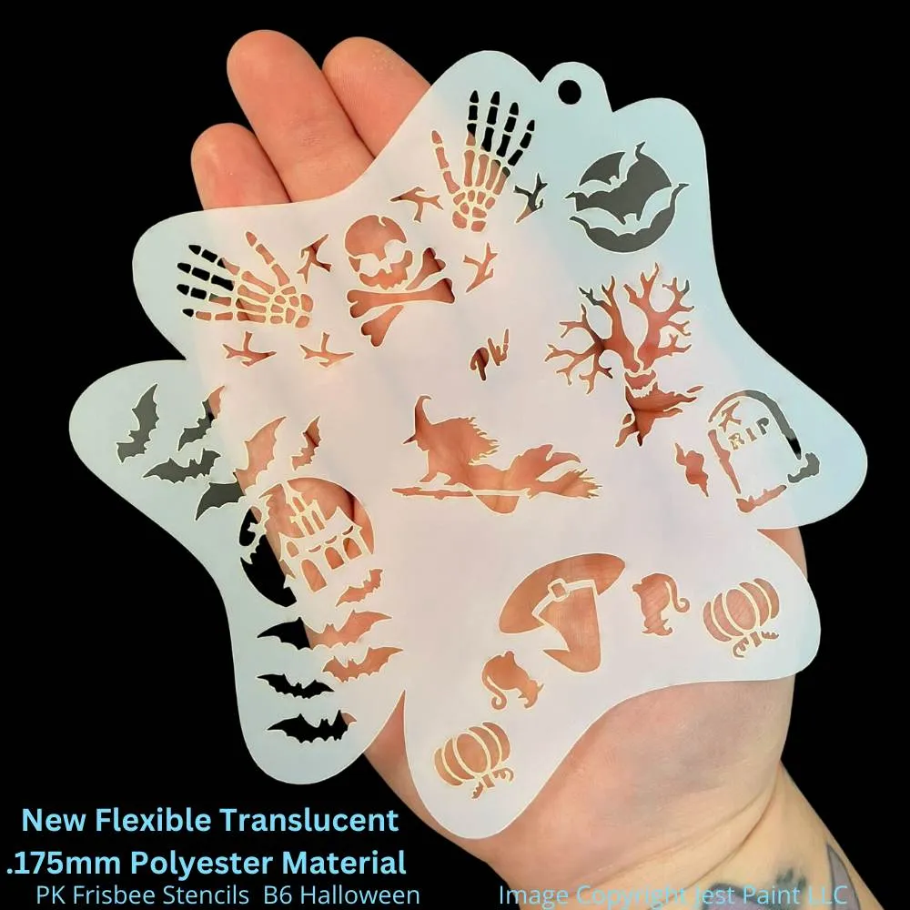 PK | FRISBEE Face Painting Stencil | New Mylar - Ultimate Halloween - B6