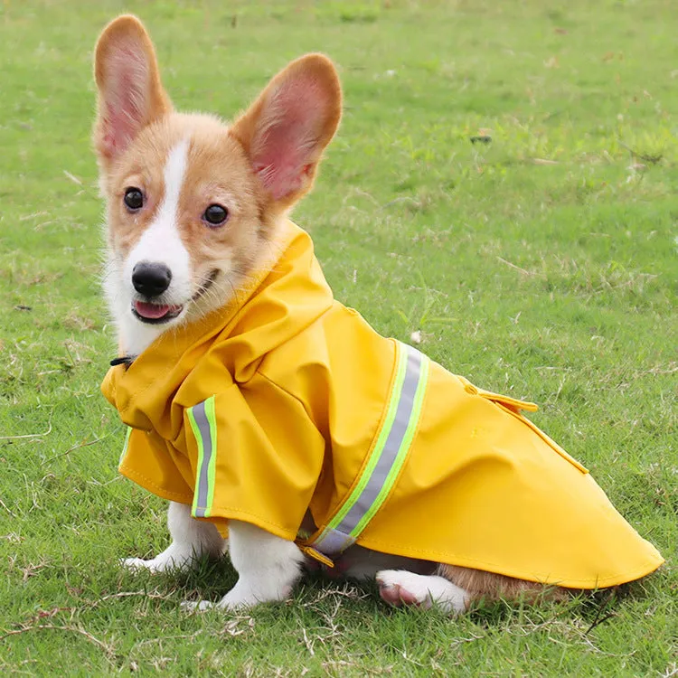 Raincoat, waterproof, snowproof, night reflective pet clothing