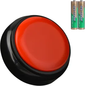 Red Record Buttons Recordable Button 30 Second Recording Buttons for Classroom Encouragement Words Desk Learning Record Daily Task