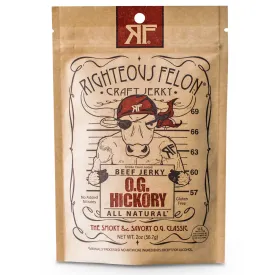 RIGHTEOUS FELON O.G. HICKORY BEEF JERKY